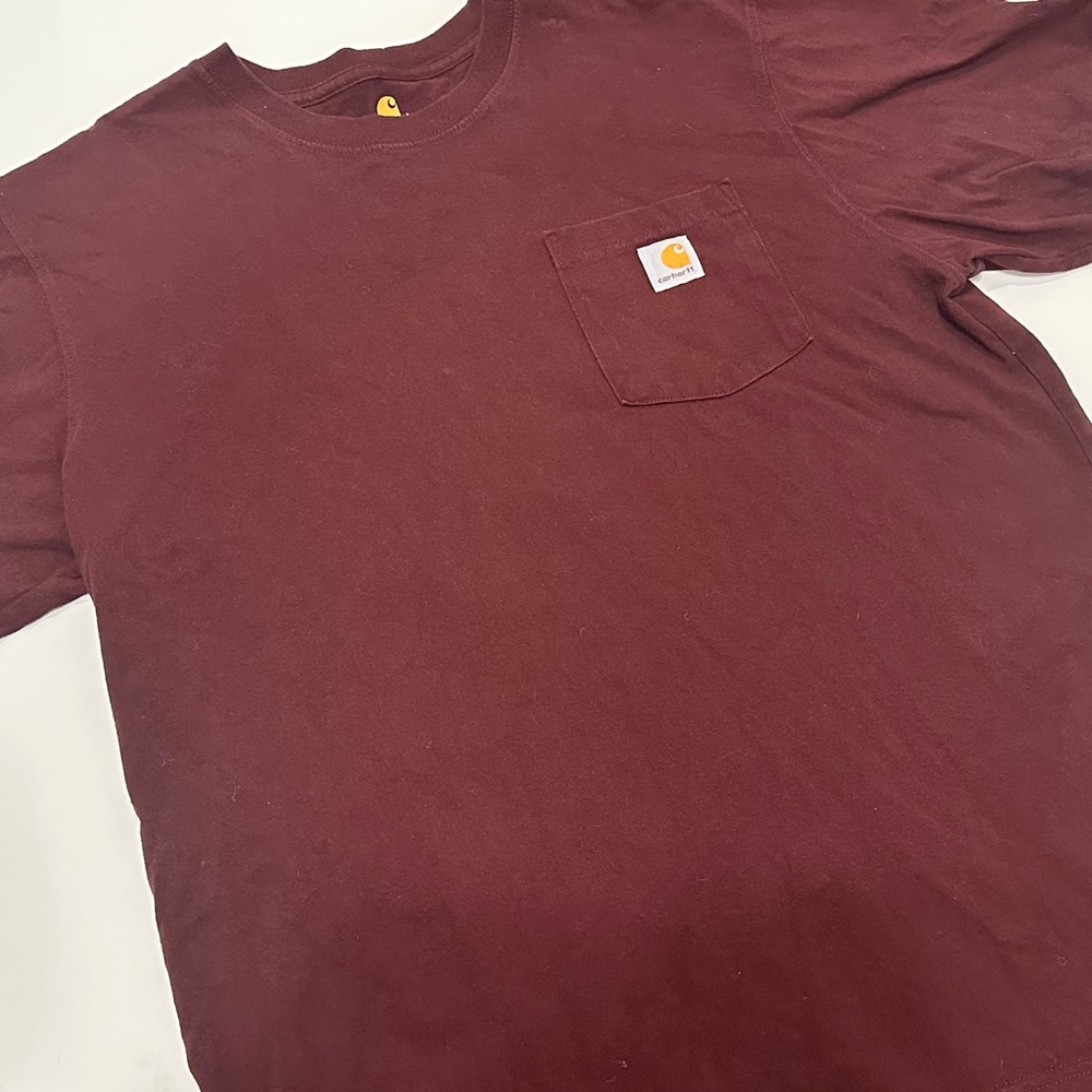 Carhartt K87 Workwear Pocket T-Shirt Burgundy/Port